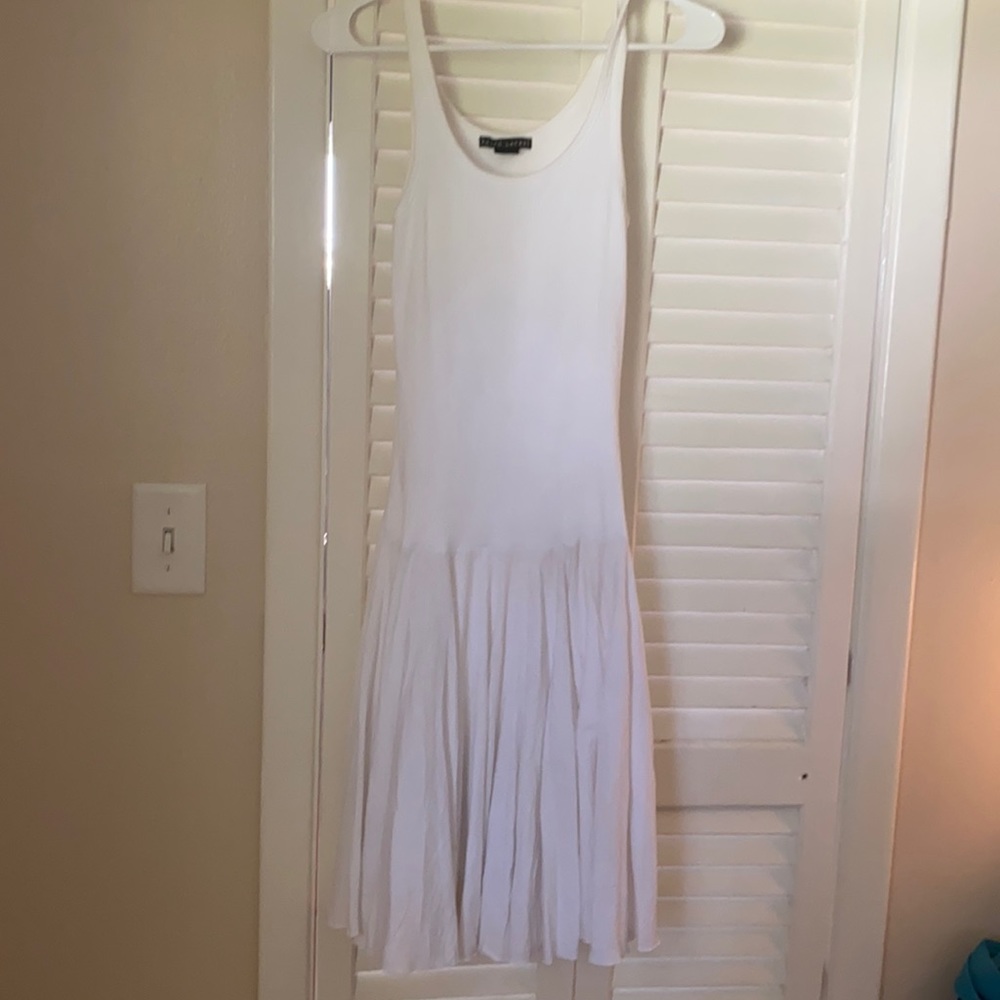 Beautiful white ribbed tank dress small